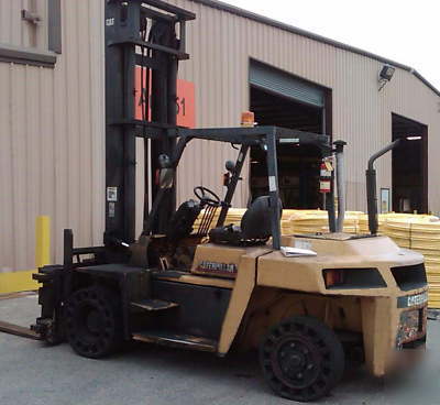 Cat forklift #6984 diesel fuel, pneumatic tire 15500 lb