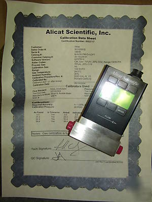 New alicat scientific m-50SLPM-d-i-cpt mass flow meter