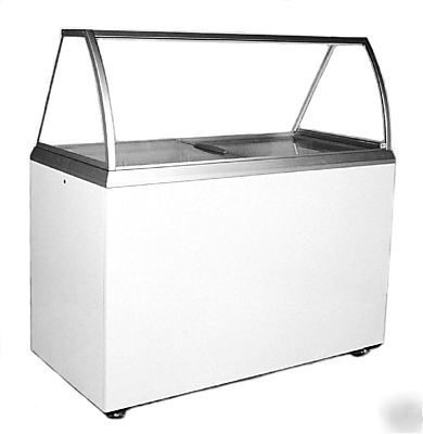 New carvell ddc 52 deluxe dipping cabinet freezer