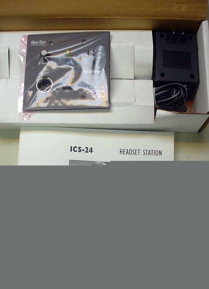 New clear-com ics 24 headset station in box