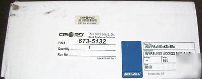 New schlage wyreless access exit trim right hand WA993 