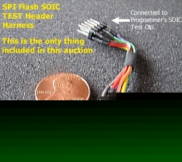 Spi 8 pin smt soic test header harness bios programmer 