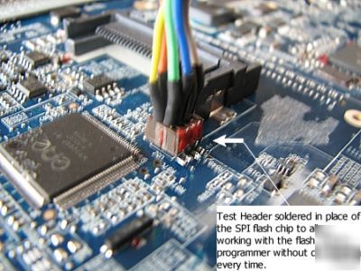 Spi 8 pin smt soic test header harness bios programmer 