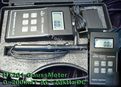 Ac dc 2000MT tesla gauss digital magnetic flux meter