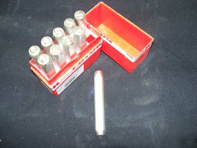 New 3/16 or 5MM heavy duty steel stamp, hand punch 0-9