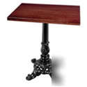 New 36 x 36 x 51 solid wood table top & base restaurant 