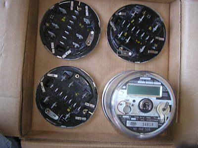 Sangamo, watthour meter (kwh), network, kys - lot of 4 