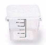 Space saving square container - clear - 6306CL - 6306