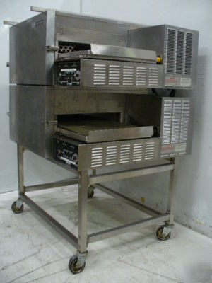 Used lincoln impinger 1132 double stack conveyor oven