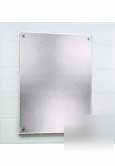 Frameless stainless steel mirror - 18IN x 24IN