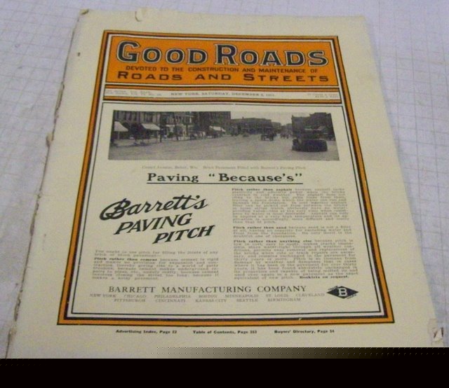 Good roads 1913 construction magazine vol.44, no.23