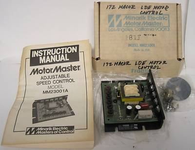 Minarik electric adjustable dc speed control MM23001 