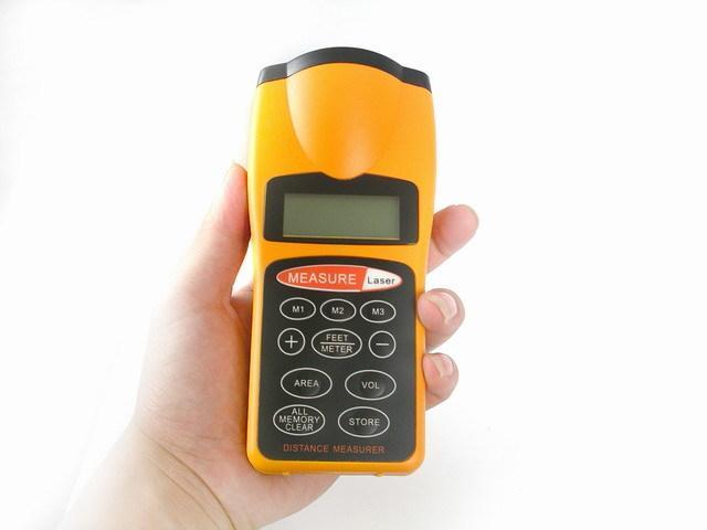 New ultrasonic rangefinder distance meter laser pointer