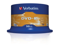 New verbatim dvd-r 16X 50 pack spindle