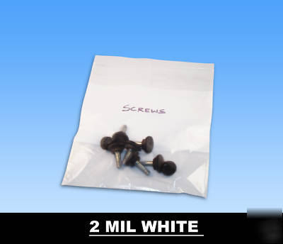 1000 6 x 9 reclosable bags with white block 1000/cs