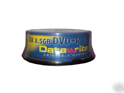 15 datawrite dvd+r dual layer 8X 8.5GB ff printable