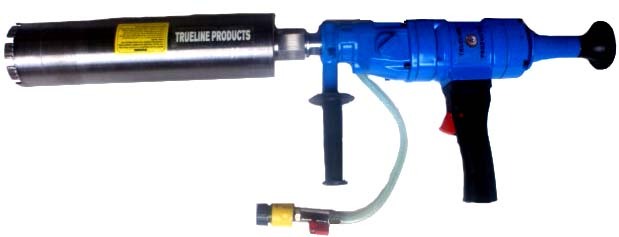 2 speed hand held core drill w/ diamond core bit