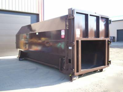 40 yard rolloff roll off trash compactor container 