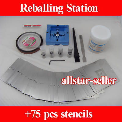Bga rework reballing station+75PCS template stencil kit