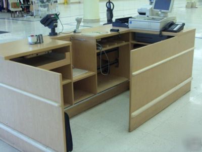 Checkout counters retail store fixtures liquidation 