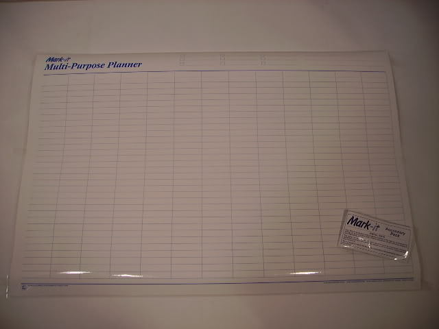 Collins robust laminated multi purpose wall planner