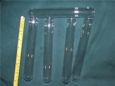 200MM x 28MM rimless pyrex test / boiling tubes lab PK3