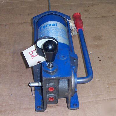 Farval model DA4-101A manual grease pump, 1500 psi