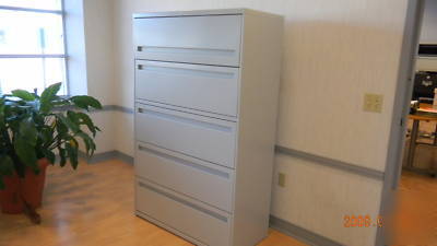 File cabinet- hon five drawer lateral-5 available