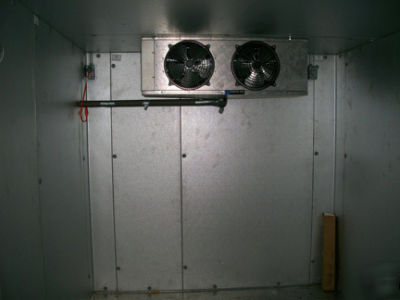 8' x 10' masterbilt freezer with a floor, remote compre