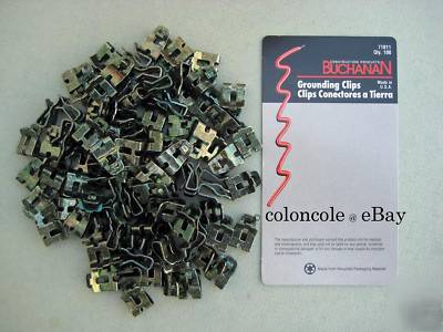 Buchanan electrical grounding clips 100 pkg ideal 71811