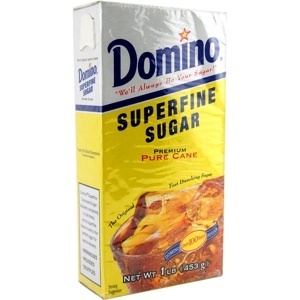 Domino superfine bar sugar 16OZ box- cocktails martinis