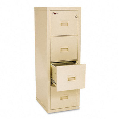 Fire king turtle 4-drawer insulated file parchment