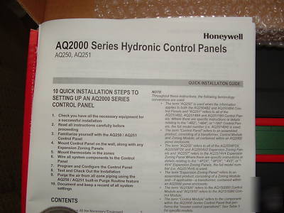 Honeywell AQ2511BO hydronic boiler control