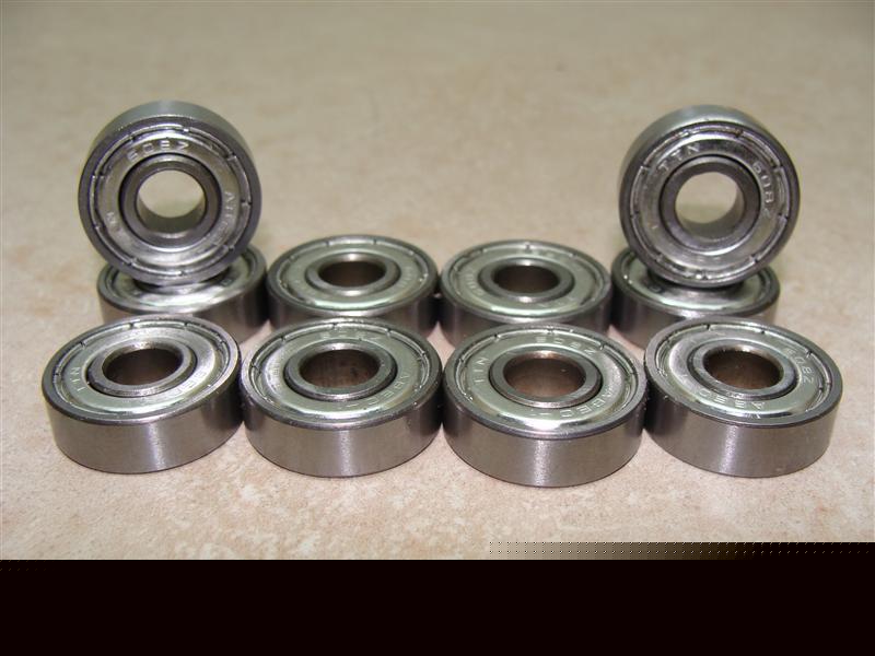 New (10) 608-z 8X22X7 ball bearings 608-zz abec-1 