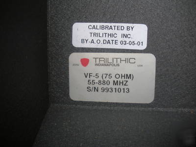 Trilithic vf-5 tunable field filter 