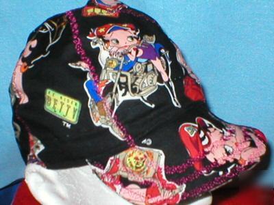 Welding biker hat hats cap caps betty boop biker babe