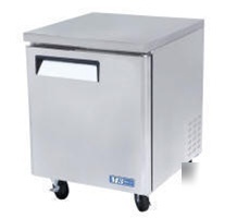 Solid door freezer, undercounter turbo air muf-28