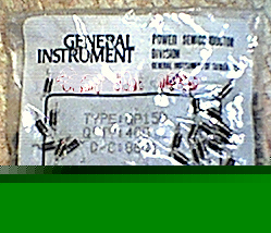 250 sm power diodes 200V 1.5A general instrument GP15D