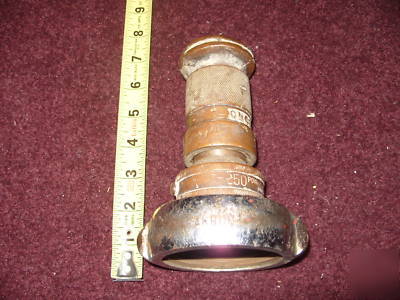 Antique fire hose nozzlepowhatan b&t works very cool