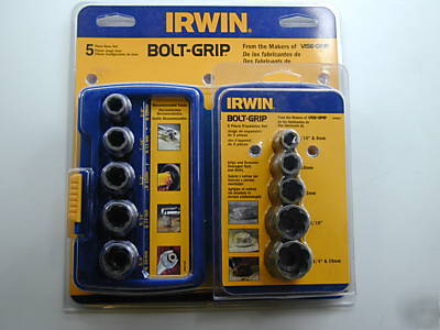 Irwin 5PC bolt grips plus expansion set free postage