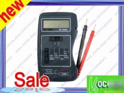 Lcd multimeter with resistance measurements:2000K ohm