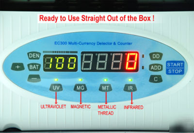 Portable currency counter&counterfeit note detector $â‚¬ï¿¡