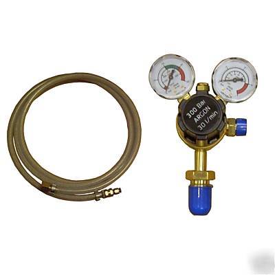 2 gauge argon regulator with hose to suit hobby mig