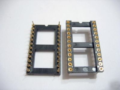 24-pin ic machine sockets dip-24 DIP24 24PIN gold 4PCS