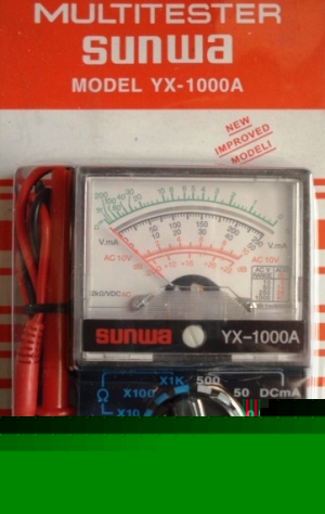 Compact analogue multimeter multitester circuit tester