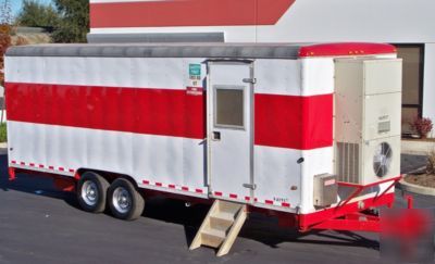 Hazardous materials decontamination & office trailer