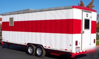 Hazardous materials decontamination & office trailer
