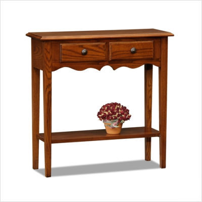 Leick favorite finds petite console table medium oak