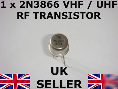 1 x 2N3866 vhf / uhf rf npn transistor