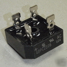 GBPC2506, bridge rectifier, 25AMP 600V, 2506...lot of 5